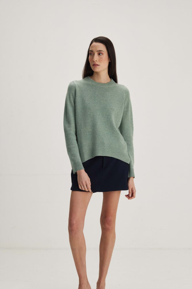 Straight O-neck Sweater